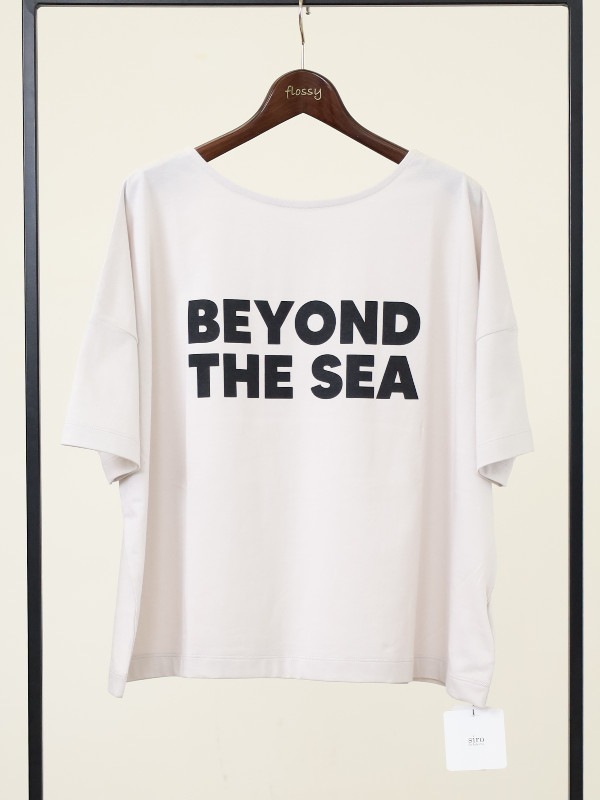 【siro de la bonte】前後両用ワイドロゴＴシャツ