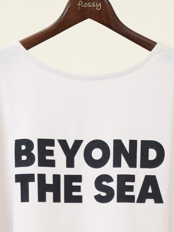 【siro de la bonte】前後両用ワイドロゴＴシャツ