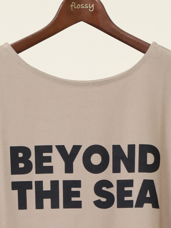 【siro de la bonte】前後両用ワイドロゴＴシャツ