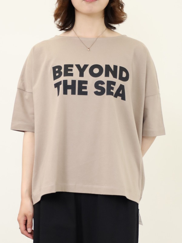 【siro de la bonte】前後両用ワイドロゴＴシャツ