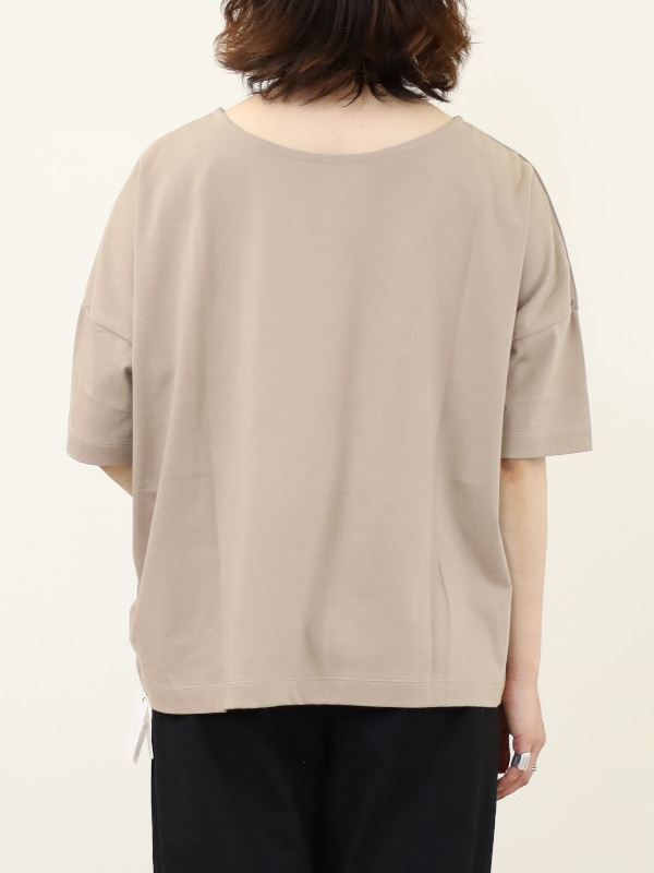 【siro de la bonte】前後両用ワイドロゴＴシャツ