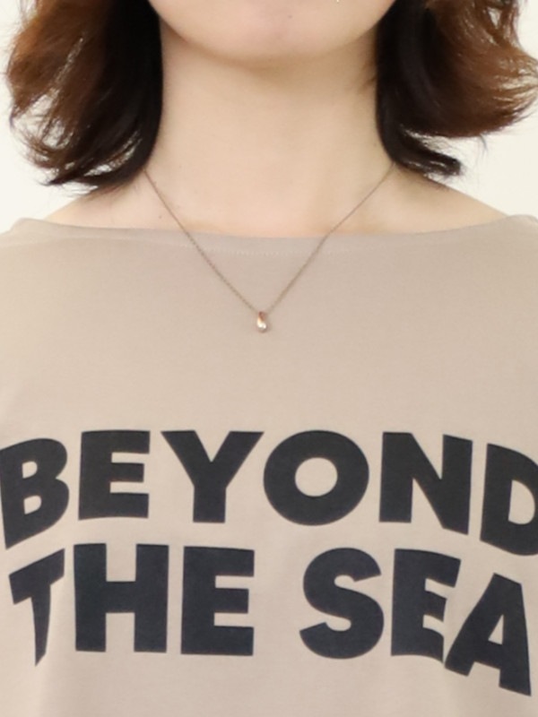 【siro de la bonte】前後両用ワイドロゴＴシャツ