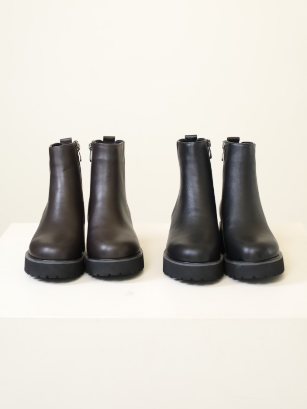 ATELIER BRUGGE】サイドジップトラックブーツ