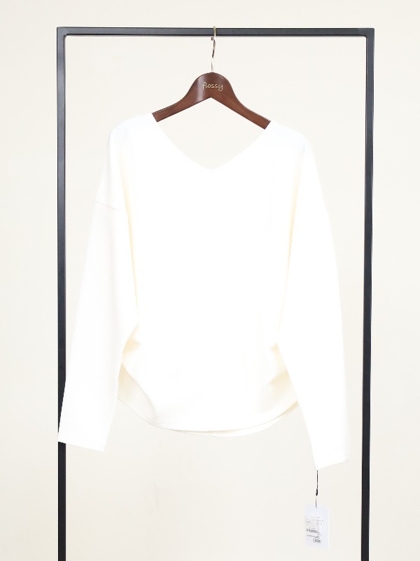 【MICA&DEAL】ジョーゼットタックＶネックプルオーバー