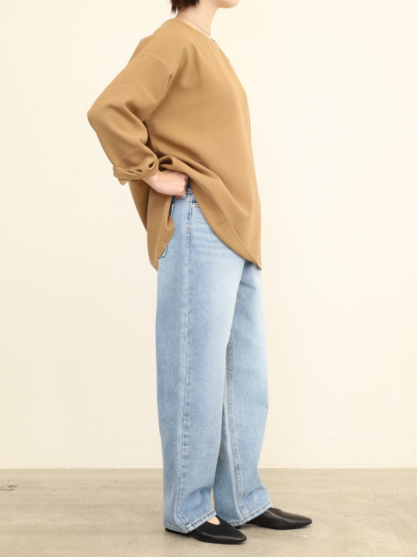 【tranoi】ストレートデニムパンツ 