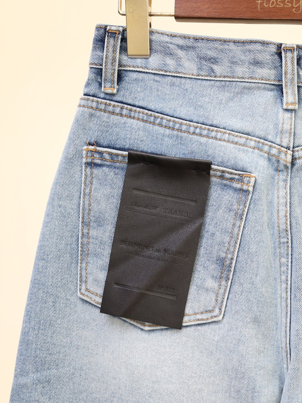 【tranoi】ストレートデニムパンツ 