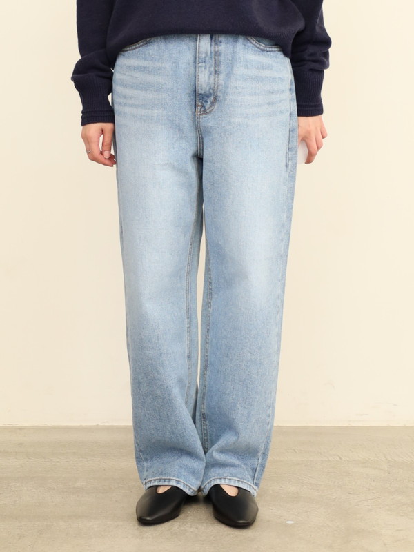 【tranoi】ストレートデニムパンツ 