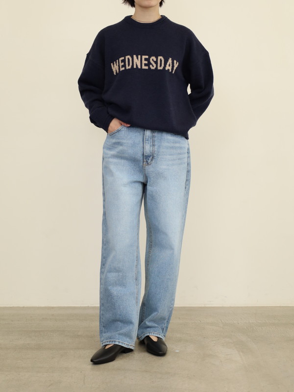 【tranoi】ストレートデニムパンツ 