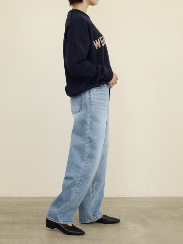 【tranoi】ストレートデニムパンツ 