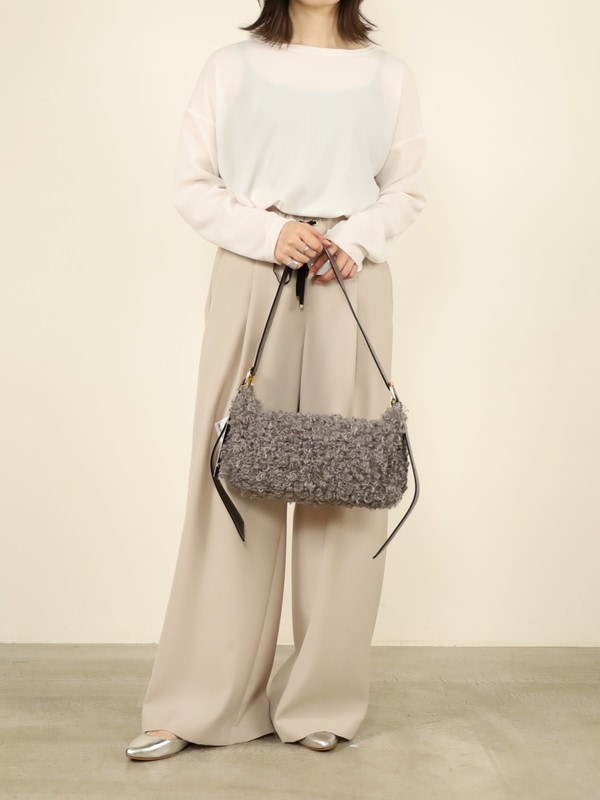 【VIOLA'dORO】カールエコファーワンショルダーバッグ