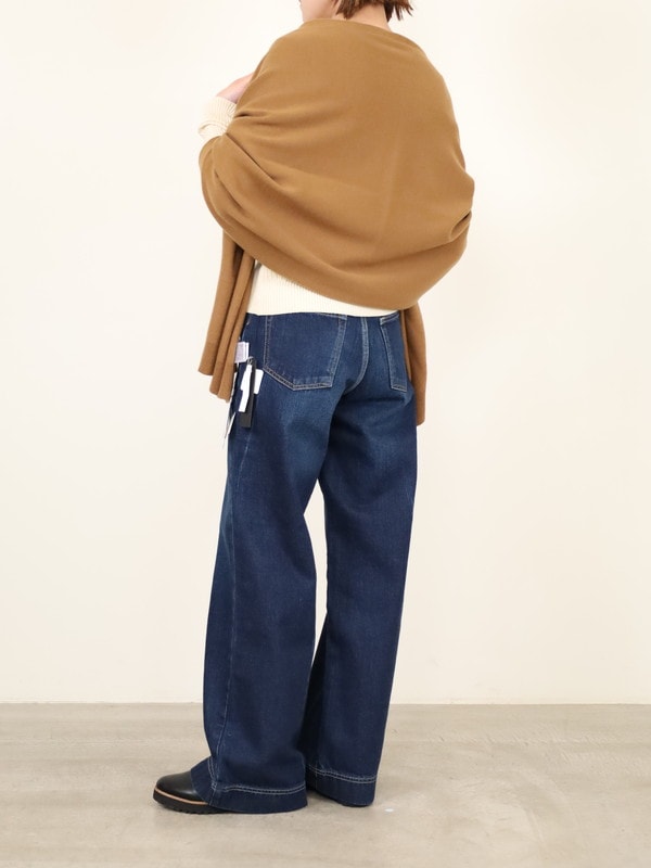 【Emmaculate】ボタン付きニットストール