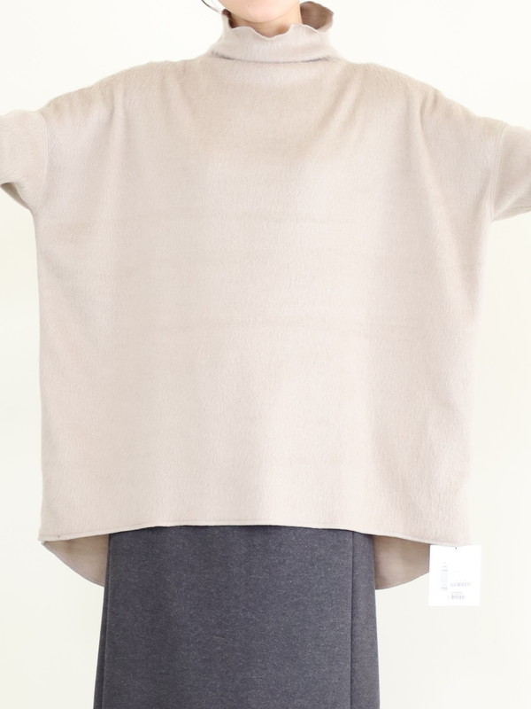 【MICA&DEAL】シャギールーズタートルネックプルオーバー