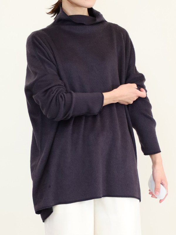 【MICA&DEAL】シャギールーズタートルネックプルオーバー