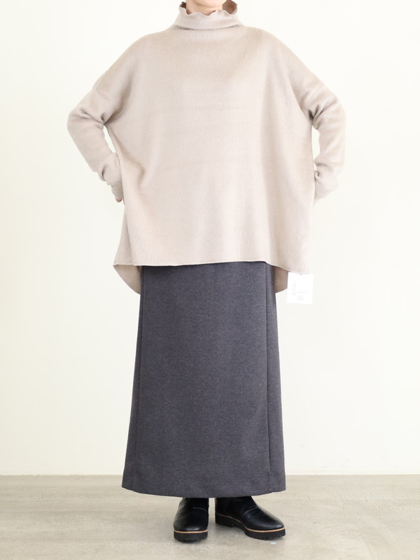 【MICA&DEAL】シャギールーズタートルネックプルオーバー