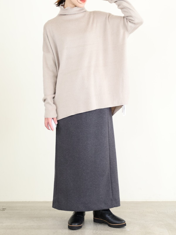 【MICA&DEAL】シャギールーズタートルネックプルオーバー