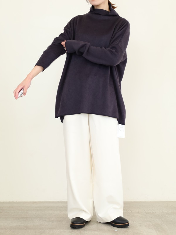 【MICA&DEAL】シャギールーズタートルネックプルオーバー