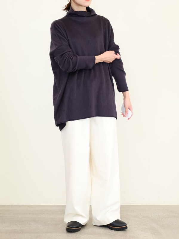 【MICA&DEAL】シャギールーズタートルネックプルオーバー