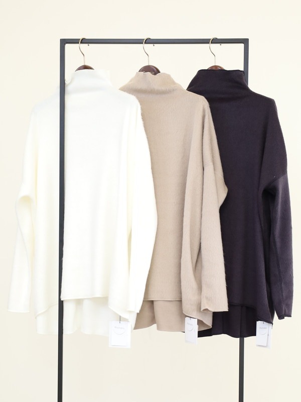 【MICA&DEAL】シャギールーズタートルネックプルオーバー