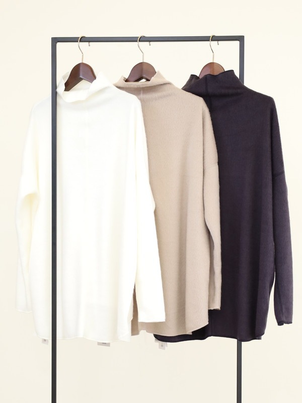 【MICA&DEAL】シャギールーズタートルネックプルオーバー