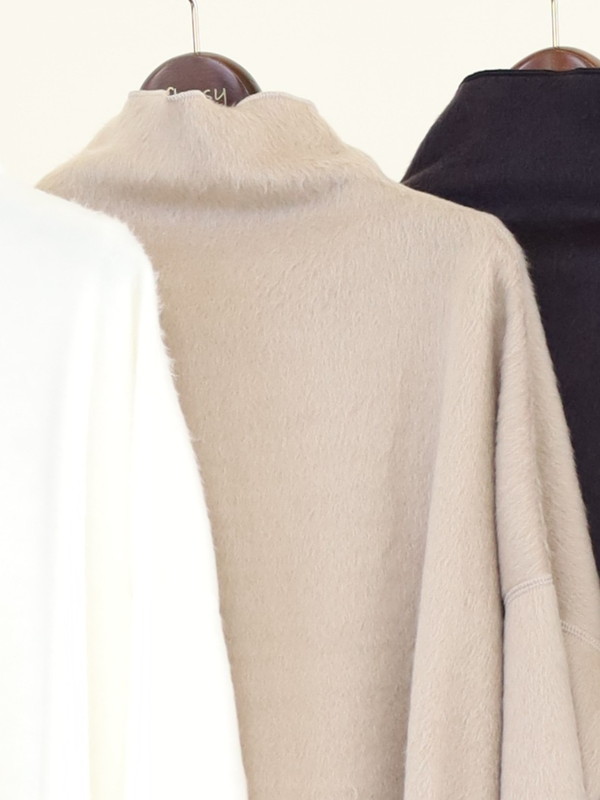 【MICA&DEAL】シャギールーズタートルネックプルオーバー