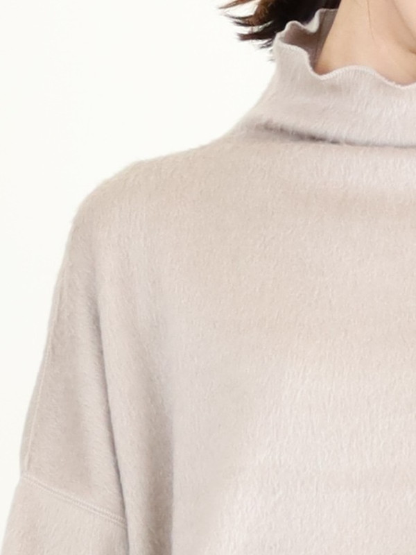 【MICA&DEAL】シャギールーズタートルネックプルオーバー