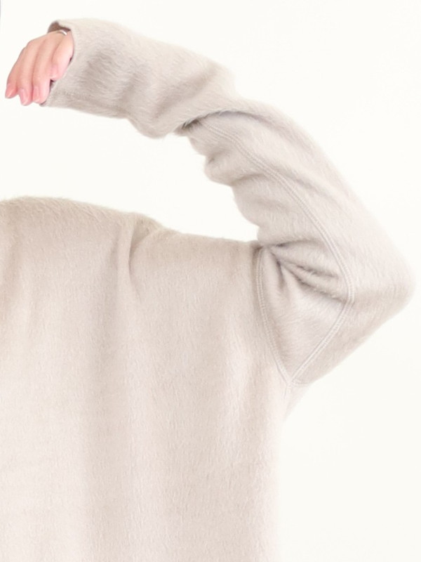 【MICA&DEAL】シャギールーズタートルネックプルオーバー