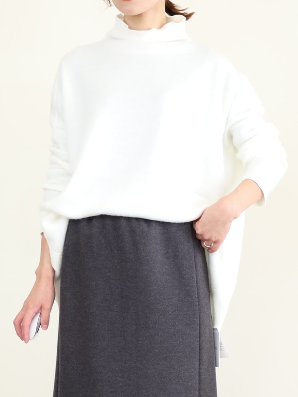 【MICA&DEAL】シャギールーズタートルネックプルオーバー