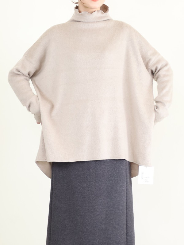 【MICA&DEAL】シャギールーズタートルネックプルオーバー