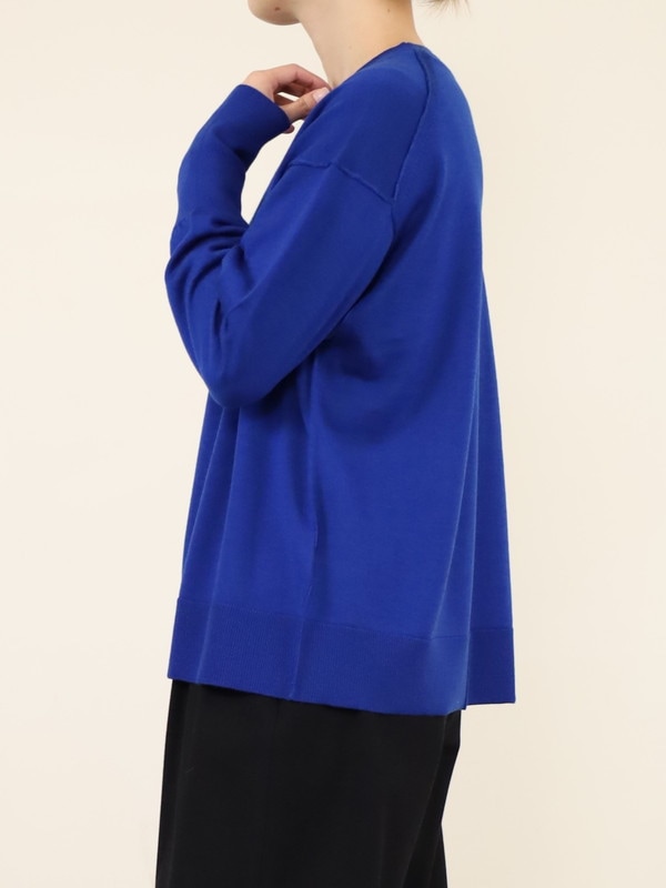 【Emmaculate】ウールクルーネック長袖ニット