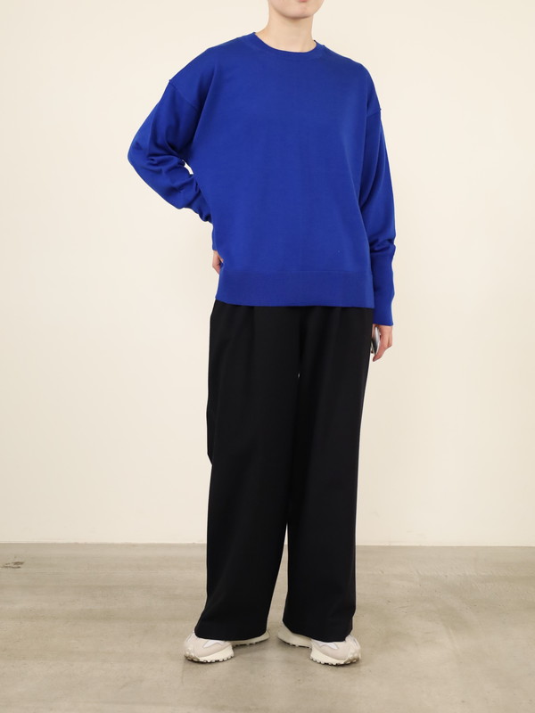 【Emmaculate】ウールクルーネック長袖ニット