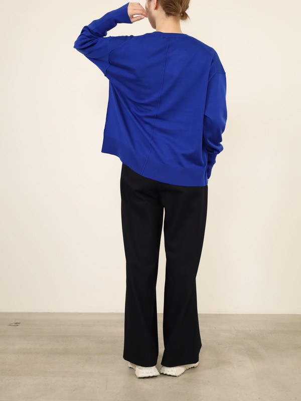 【Emmaculate】ウールクルーネック長袖ニット