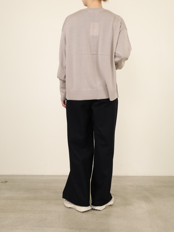 【Emmaculate】ウールクルーネック長袖ニット