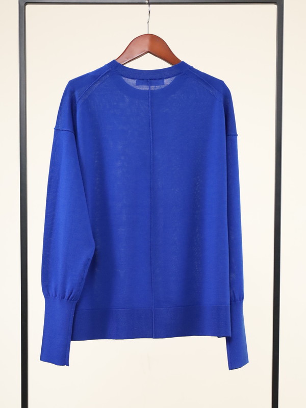 【Emmaculate】ウールクルーネック長袖ニット