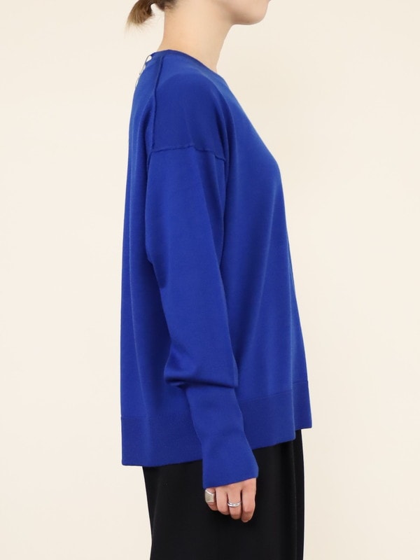 【Emmaculate】ウールクルーネック長袖ニット