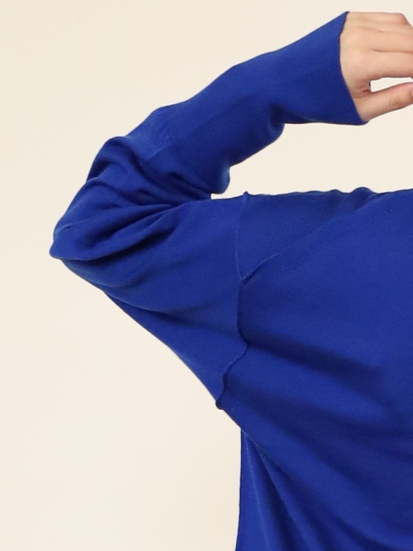 【Emmaculate】ウールクルーネック長袖ニット