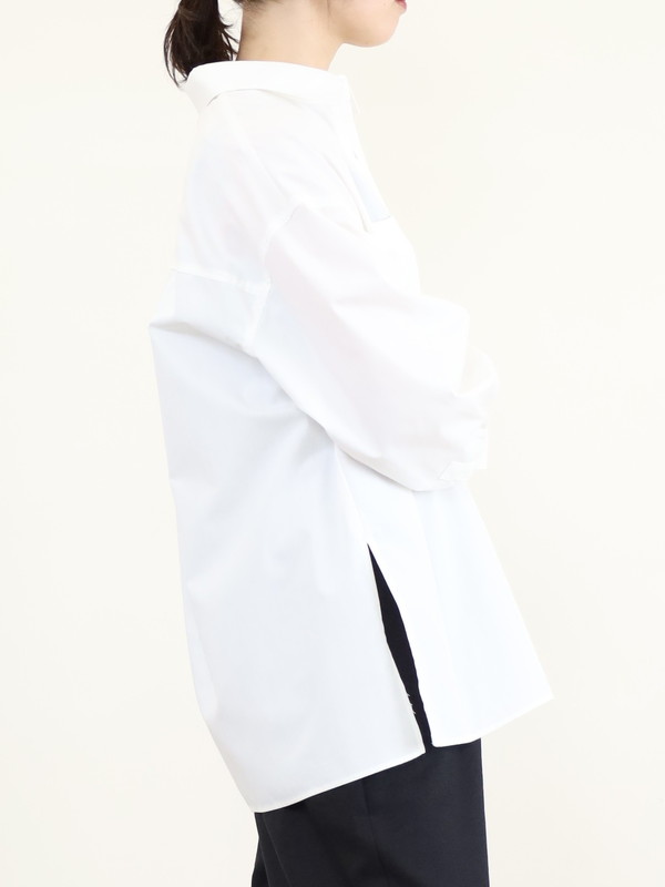 【trois】飾りカフスボタンオーバーシャツ