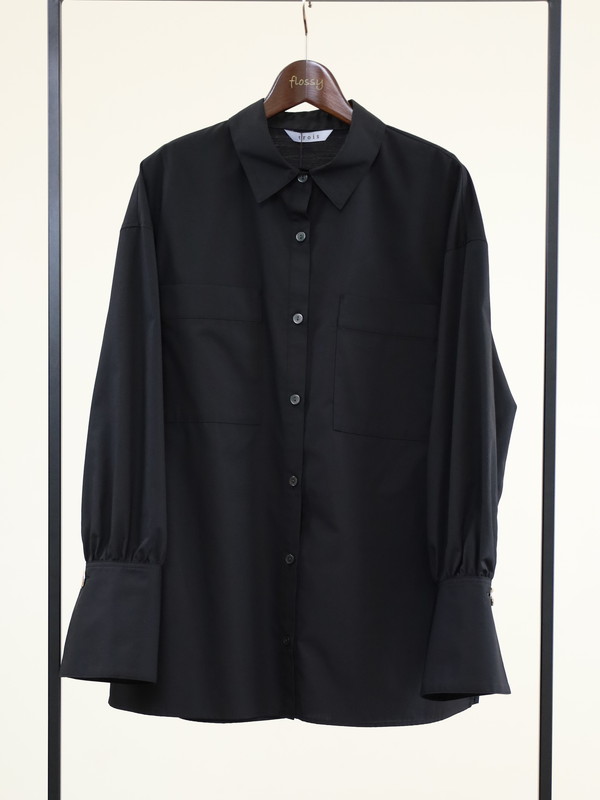 【trois】飾りカフスボタンオーバーシャツ