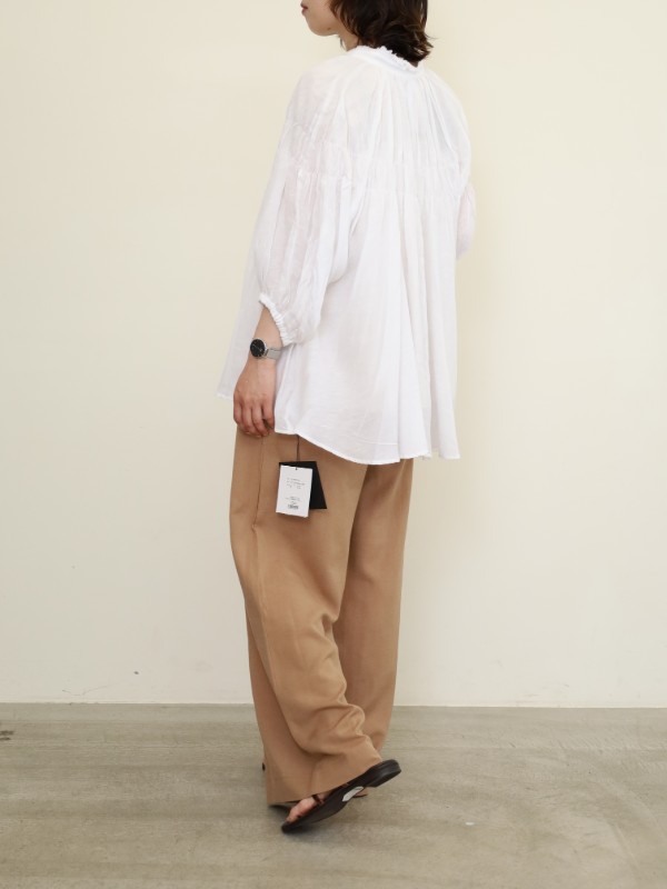 【MICA&DEAL】レーヨンリネンシャーリングブラウス　