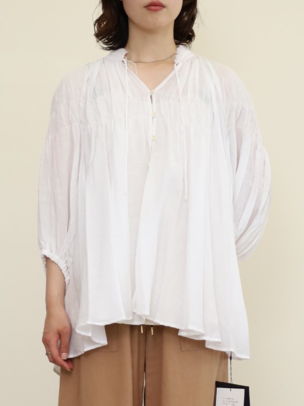 【MICA&DEAL】レーヨンリネンシャーリングブラウス　