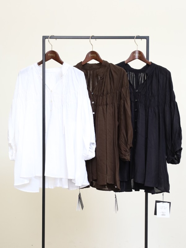 【MICA&DEAL】レーヨンリネンシャーリングブラウス　