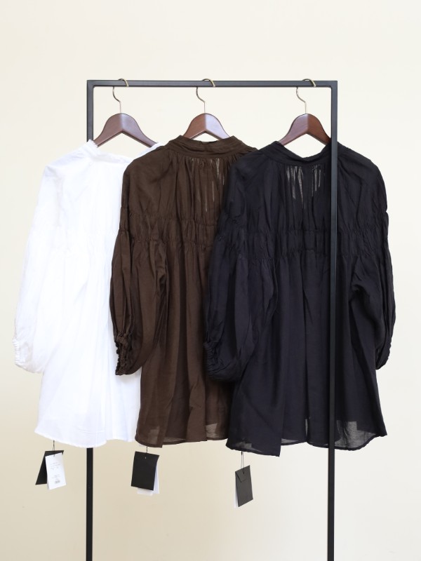 【MICA&DEAL】レーヨンリネンシャーリングブラウス　