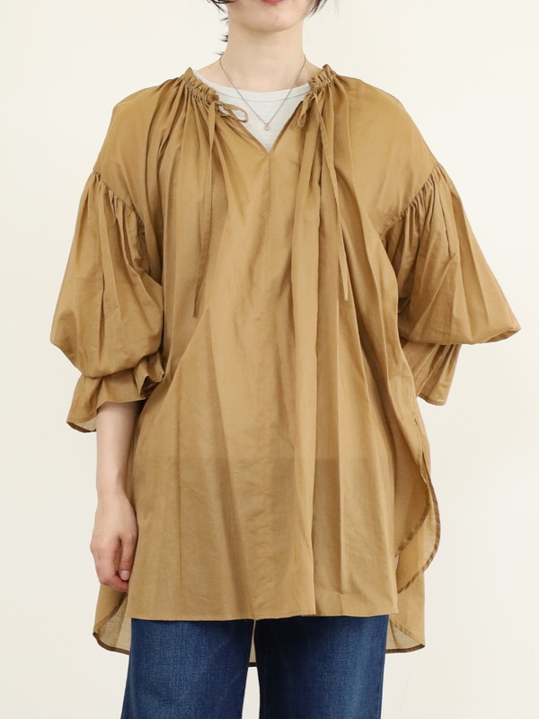 【trois】ビンテージワッシャーブラウス