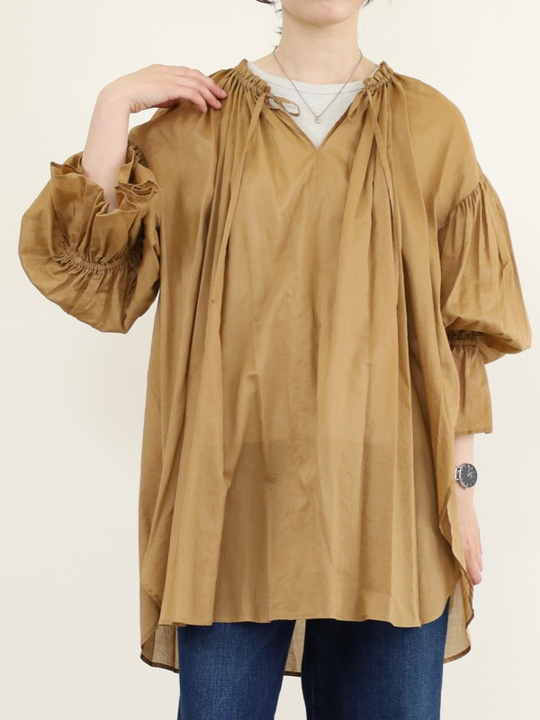 【trois】ビンテージワッシャーブラウス