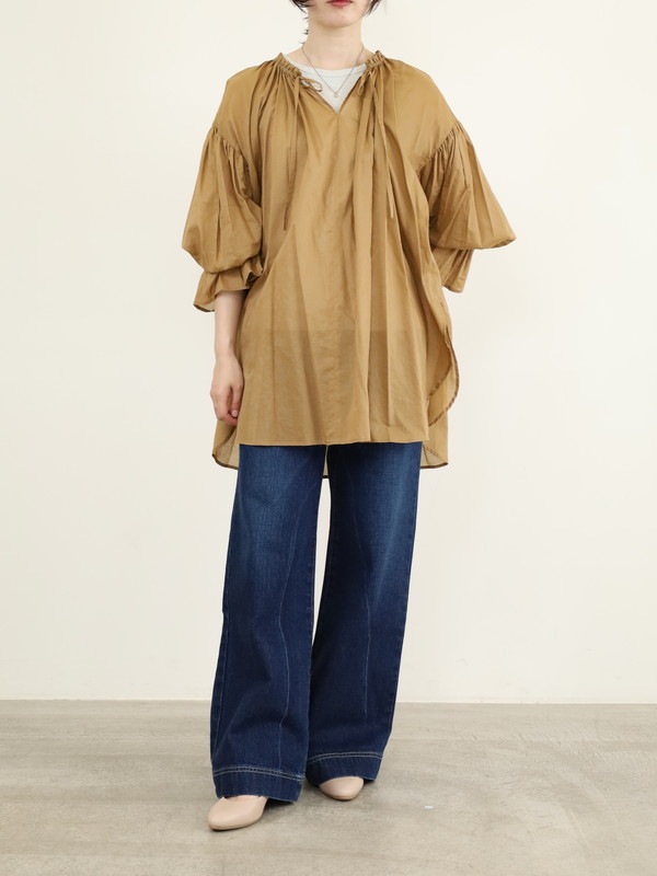 【trois】ビンテージワッシャーブラウス