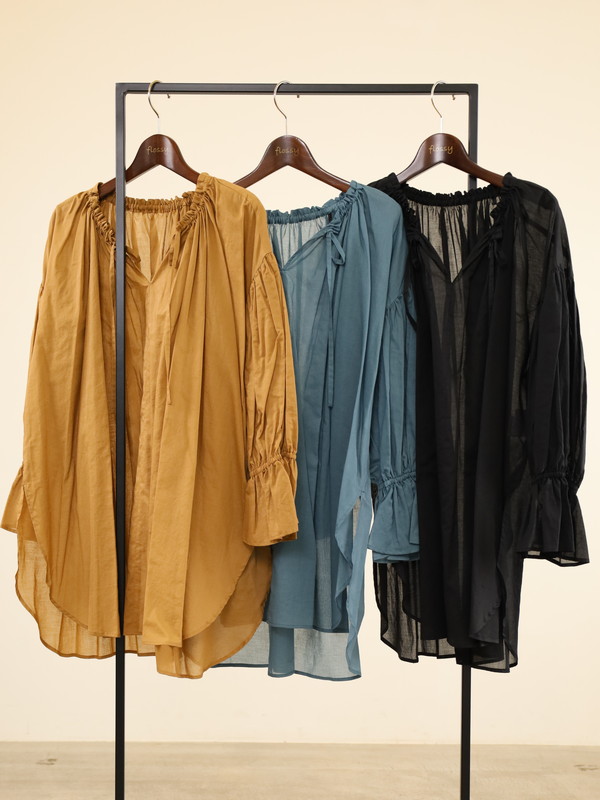 【trois】ビンテージワッシャーブラウス