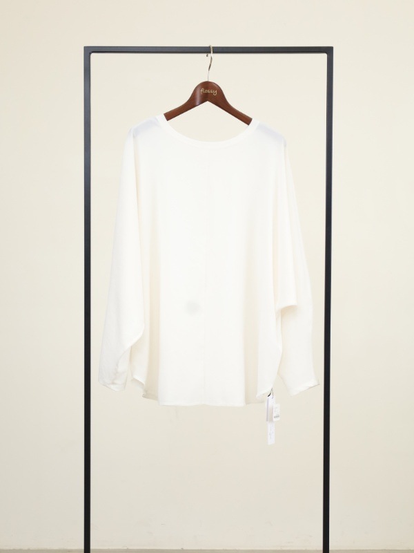 【Doneeyu】前後両用長袖ジョーゼットトップス