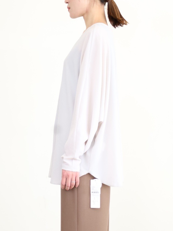 【Doneeyu】前後両用長袖ジョーゼットトップス