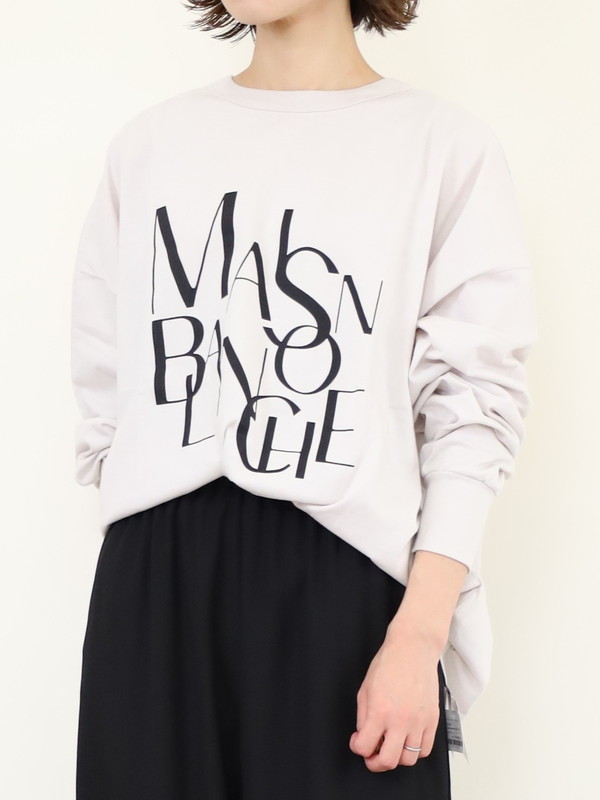 【siro de la bonte】MAISON BLNCHE 2wayロゴTシャツ