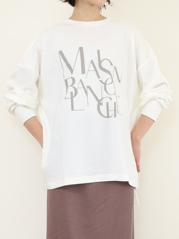 【siro de la bonte】MAISON BLNCHE 2wayロゴTシャツ