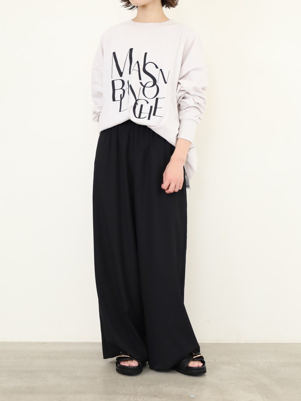 【siro de la bonte】MAISON BLNCHE 2wayロゴTシャツ